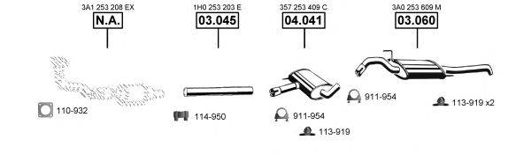 ASMET VA034015 Система випуску ОГ