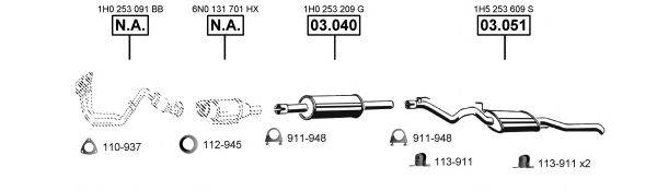 ASMET VA036515 Система випуску ОГ