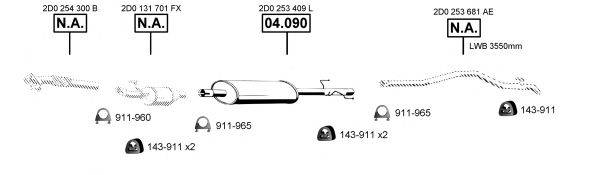 ASMET VA038080 Система випуску ОГ