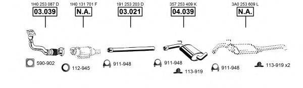 ASMET VA033995 Система випуску ОГ