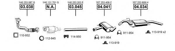 ASMET VA034005 Система випуску ОГ