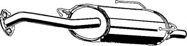 ASMET 14023 Глушник вихлопних газів кінцевий