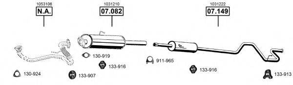 ASMET FO075555 Система випуску ОГ