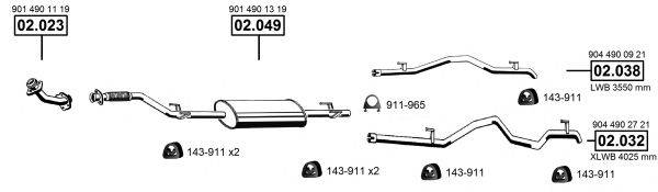 ASMET ME012500 Система випуску ОГ