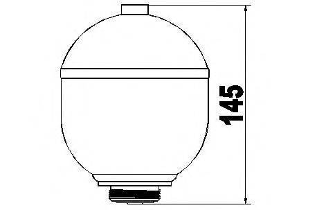 SERCORE 155403 Гідроакумулятор, підвіска/амортизація
