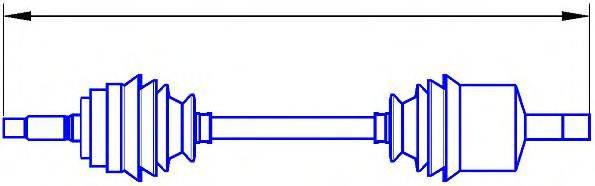 SERCORE 121008 Приводний вал