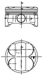 KOLBENSCHMIDT 40086610 Поршень