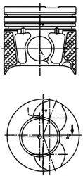 KOLBENSCHMIDT 40469610 Поршень