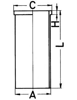 KOLBENSCHMIDT 89429190 Гільза циліндра