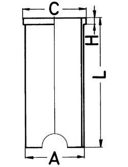 KOLBENSCHMIDT 89163190 Гільза циліндра