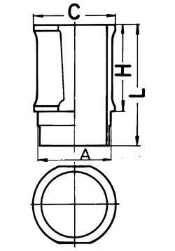 KOLBENSCHMIDT 89301110 Гільза циліндра