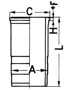 KOLBENSCHMIDT 89563110 Гільза циліндра