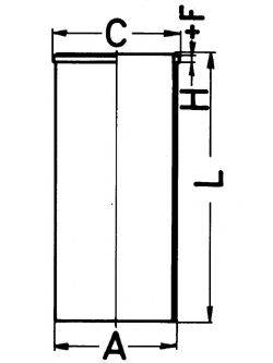 KOLBENSCHMIDT 89852190 Гільза циліндра