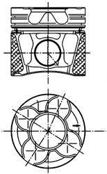 KOLBENSCHMIDT 99543630 Поршень