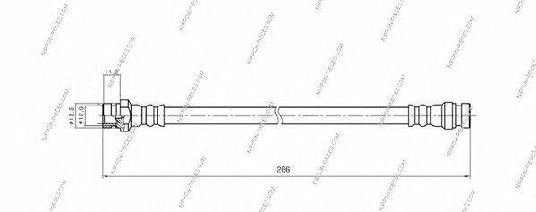 NPS H370I08 Гальмівний шланг