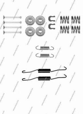 NPS T351A05 Комплектуючі, гальмівна колодка