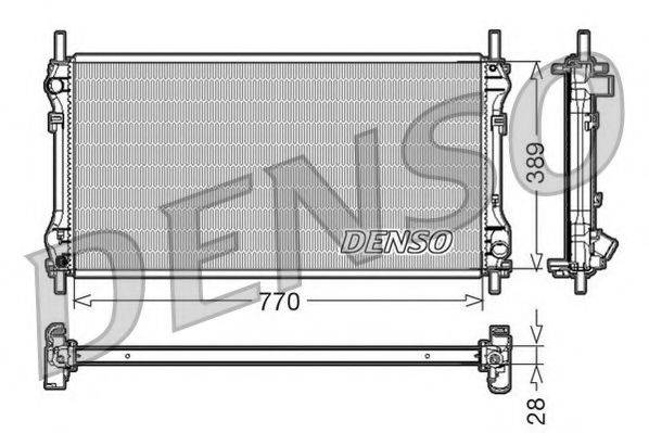 NPS DRM10104 Радіатор, охолодження двигуна