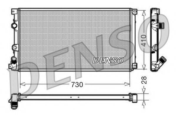 NPS DRM23090 Радіатор, охолодження двигуна