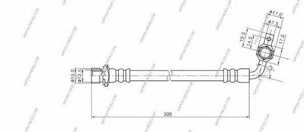 NPS T370A220 Гальмівний шланг