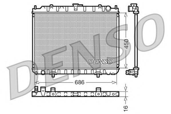 NPS DRM46023 Радіатор, охолодження двигуна