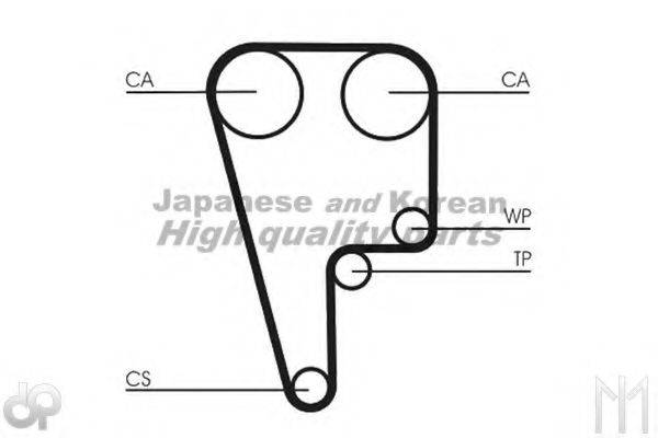 ASHUKI 03336104 Комплект ременя ГРМ