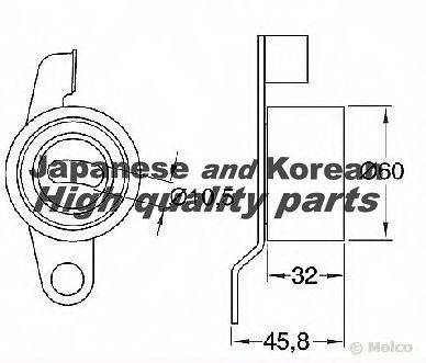 ASHUKI 03424304 Натяжний ролик, ремінь ГРМ