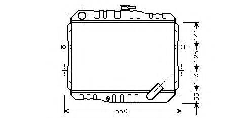 ASHUKI C55702 Радіатор, охолодження двигуна