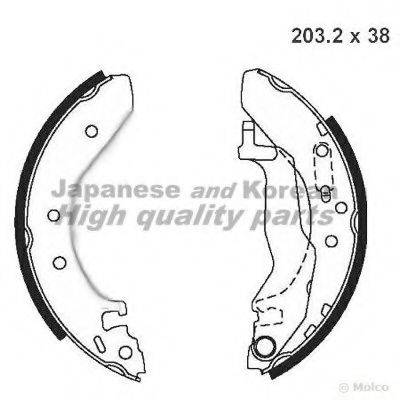 ASHUKI H04605 Комплект гальмівних колодок