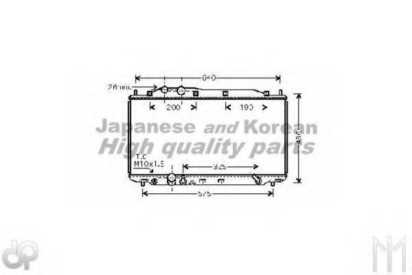 ASHUKI H55123 Радіатор, охолодження двигуна