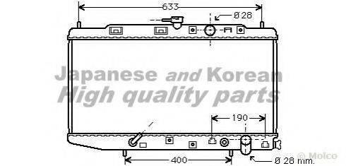 ASHUKI H55311 Радіатор, охолодження двигуна