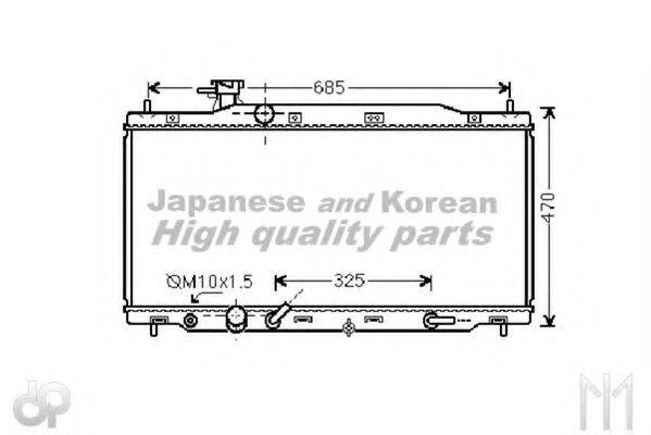 ASHUKI H55756 Радіатор, охолодження двигуна