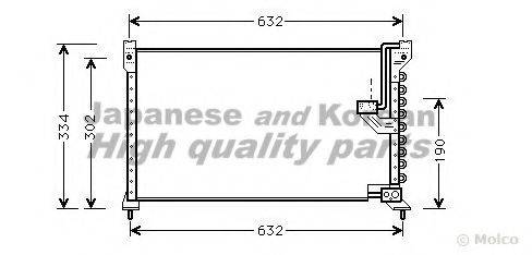 ASHUKI H55902 Конденсатор, кондиціонер