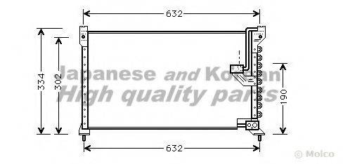 ASHUKI H55905 Конденсатор, кондиціонер