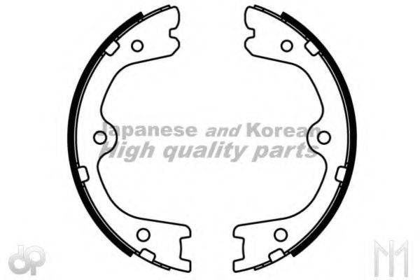 ASHUKI HRK12533 Комплект гальмівних колодок, стоянкова гальмівна система