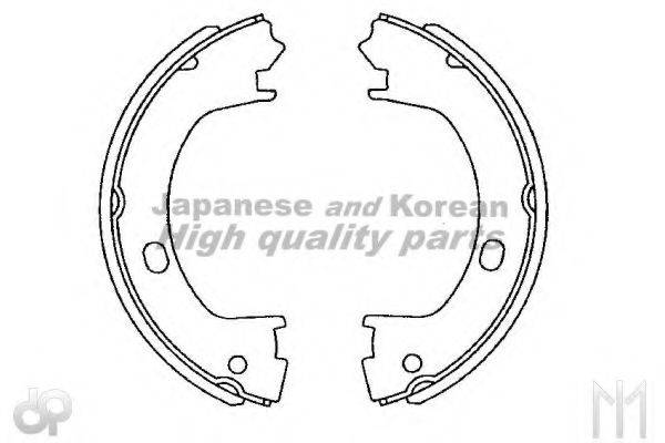 ASHUKI HRK13119 Комплект гальмівних колодок