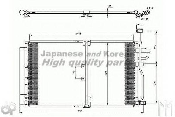 ASHUKI J03306 Конденсатор, кондиціонер