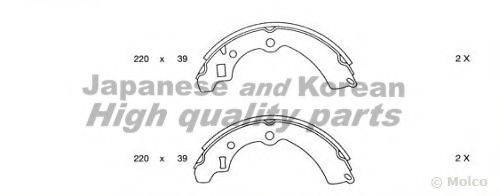 ASHUKI K01407 Комплект гальмівних колодок