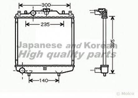 ASHUKI K45015 Радіатор, охолодження двигуна