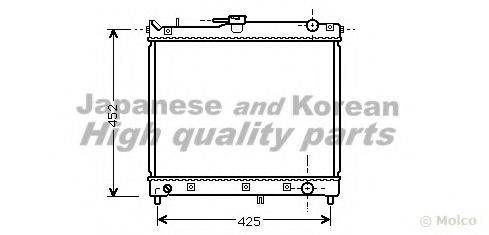 ASHUKI K45403 Радіатор, охолодження двигуна