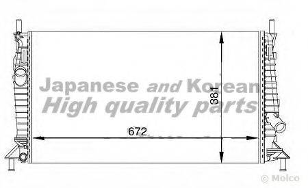 ASHUKI M55321 Радіатор, охолодження двигуна
