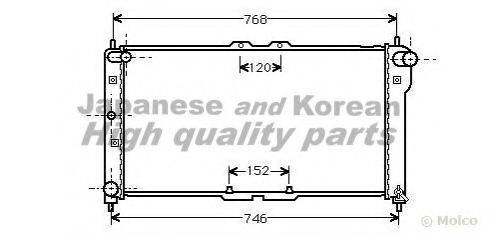 ASHUKI M55415 Радіатор, охолодження двигуна