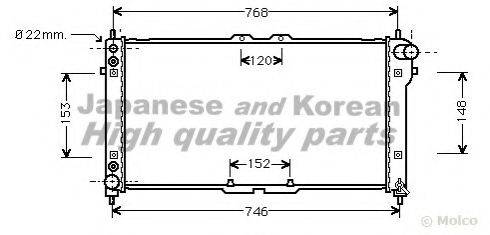 ASHUKI M55920 Радіатор, охолодження двигуна