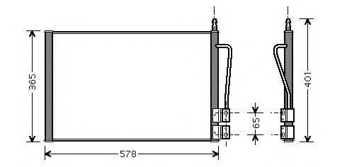 ASHUKI M55949 Конденсатор, кондиціонер