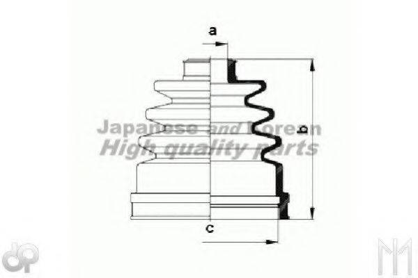 ASHUKI N03901 Комплект пильника, приводний вал