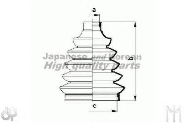 ASHUKI N03912 Комплект пильника, приводний вал