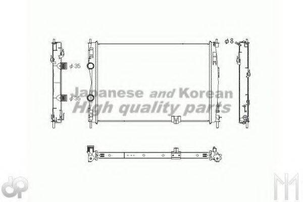 ASHUKI N65626 Радіатор, охолодження двигуна