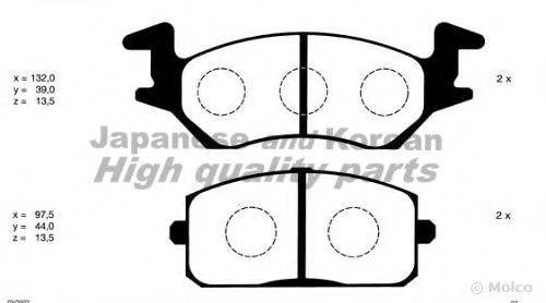 ASHUKI T11201 Комплект гальмівних колодок, дискове гальмо