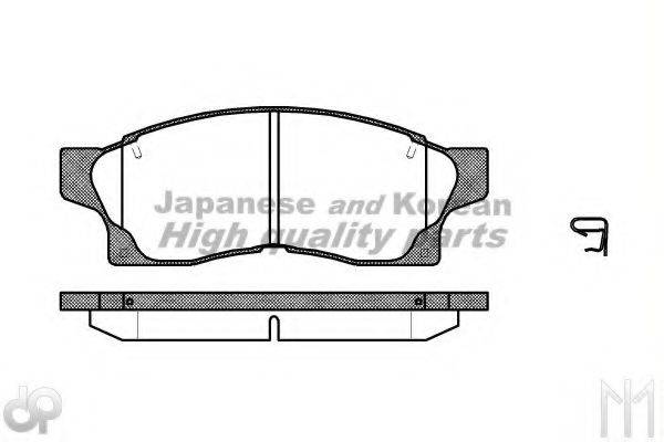 ASHUKI T11410K Комплект гальмівних колодок, дискове гальмо