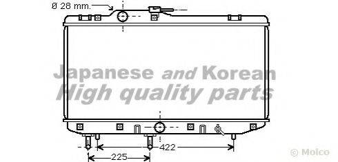 ASHUKI T55011 Радіатор, охолодження двигуна