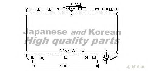 ASHUKI T55210 Радіатор, охолодження двигуна